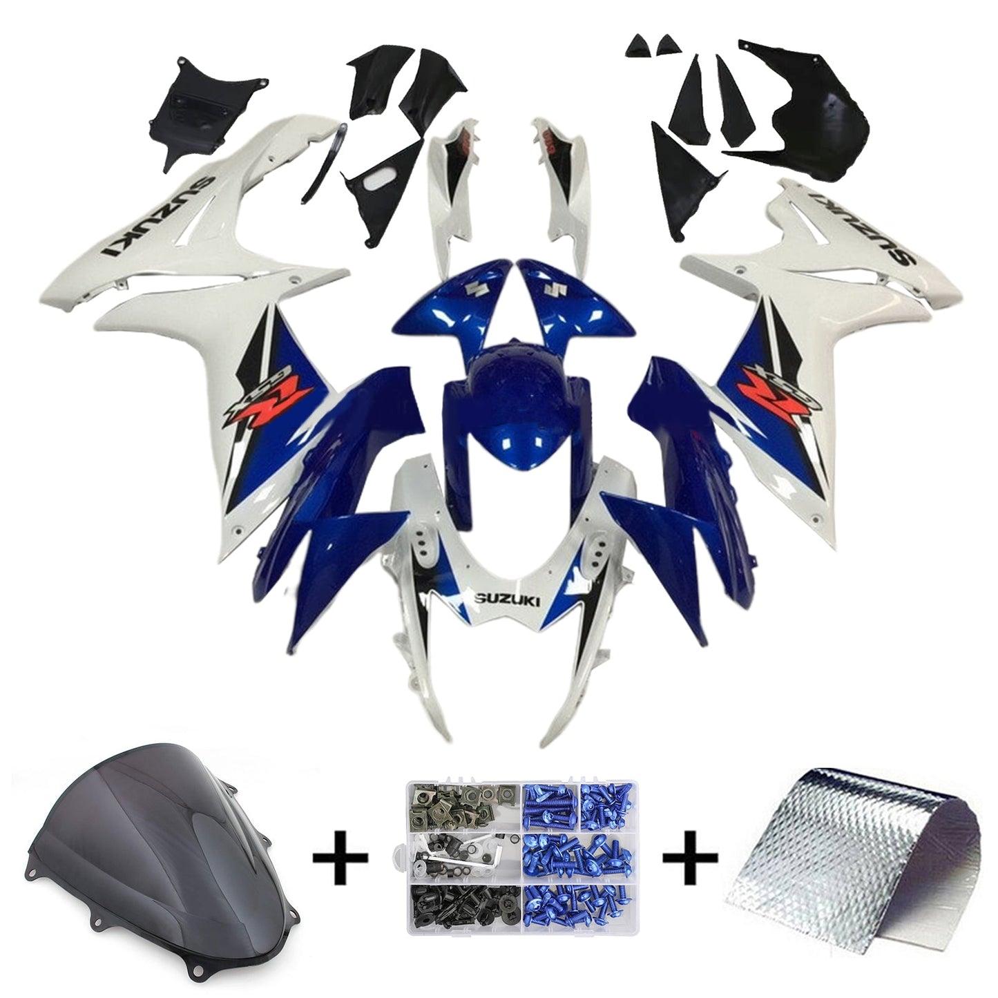 2011-2024 Suzuki GSXR 600/750 K11 Amotopart Injection Fairing Kit Bodywork Plastic ABS #101