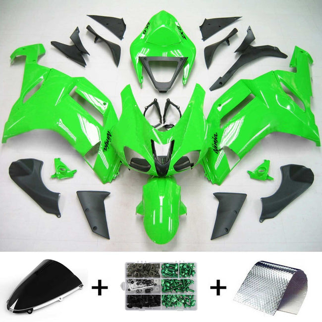 2007-2008 Kawasaki ZX6R 636 Amotopart Injection Fairing Kit Bodywork Plastic ABS #122