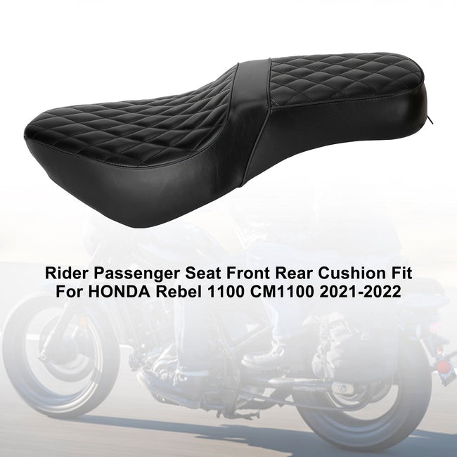 2021-2024 HONDA Rebel 1100 CM1100 Complete Cushion Rider Passenger Seat Matt Black