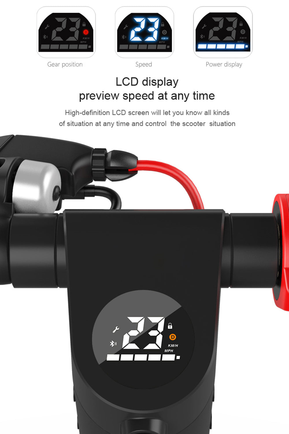 8.5" Folding Electric Scooter 350W 45KM Range For Adult City Commute