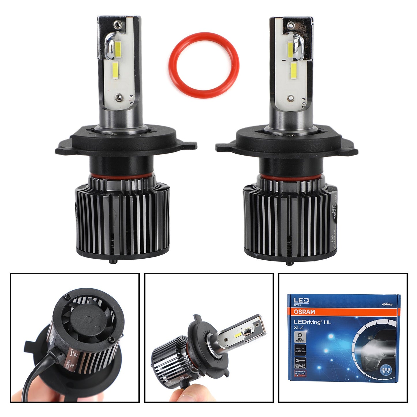 F6204CW H4 For OSRAM Car LEDriving HL XLZ Enhanced Brightness 12V27/27W P43t