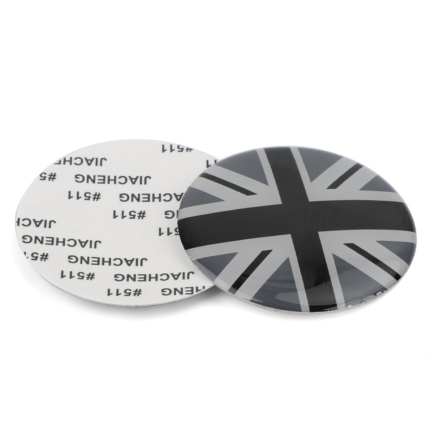 Wheel Center Hub Cap Emblem Badge decal Black Union Jack UK Flag for Mini Cooper