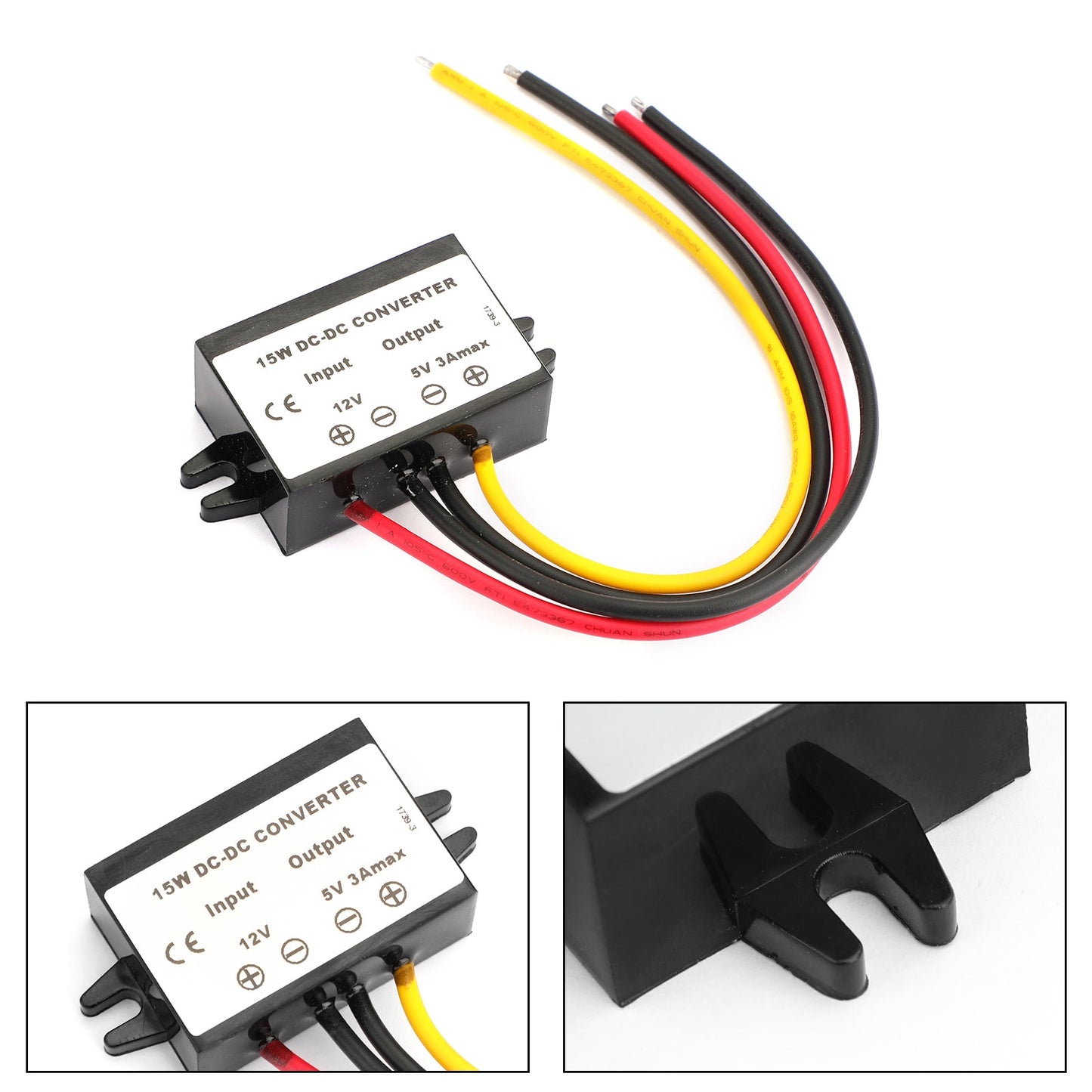 Better Waterproof DC-DC Converter 12V Step Down to 5V Car Power Supply Module 3A