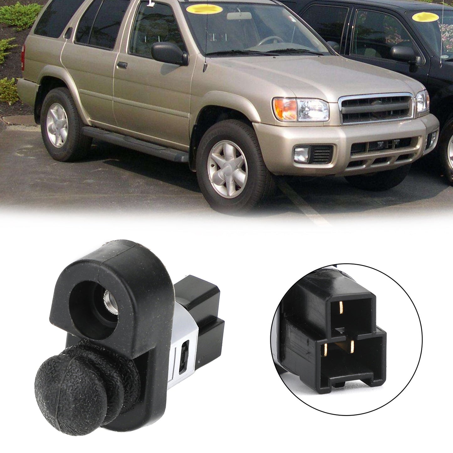 Left Door Switch Assy Antenna Fit For Nissan Pathfinder Altima 300ZX 2536041L01 BLK