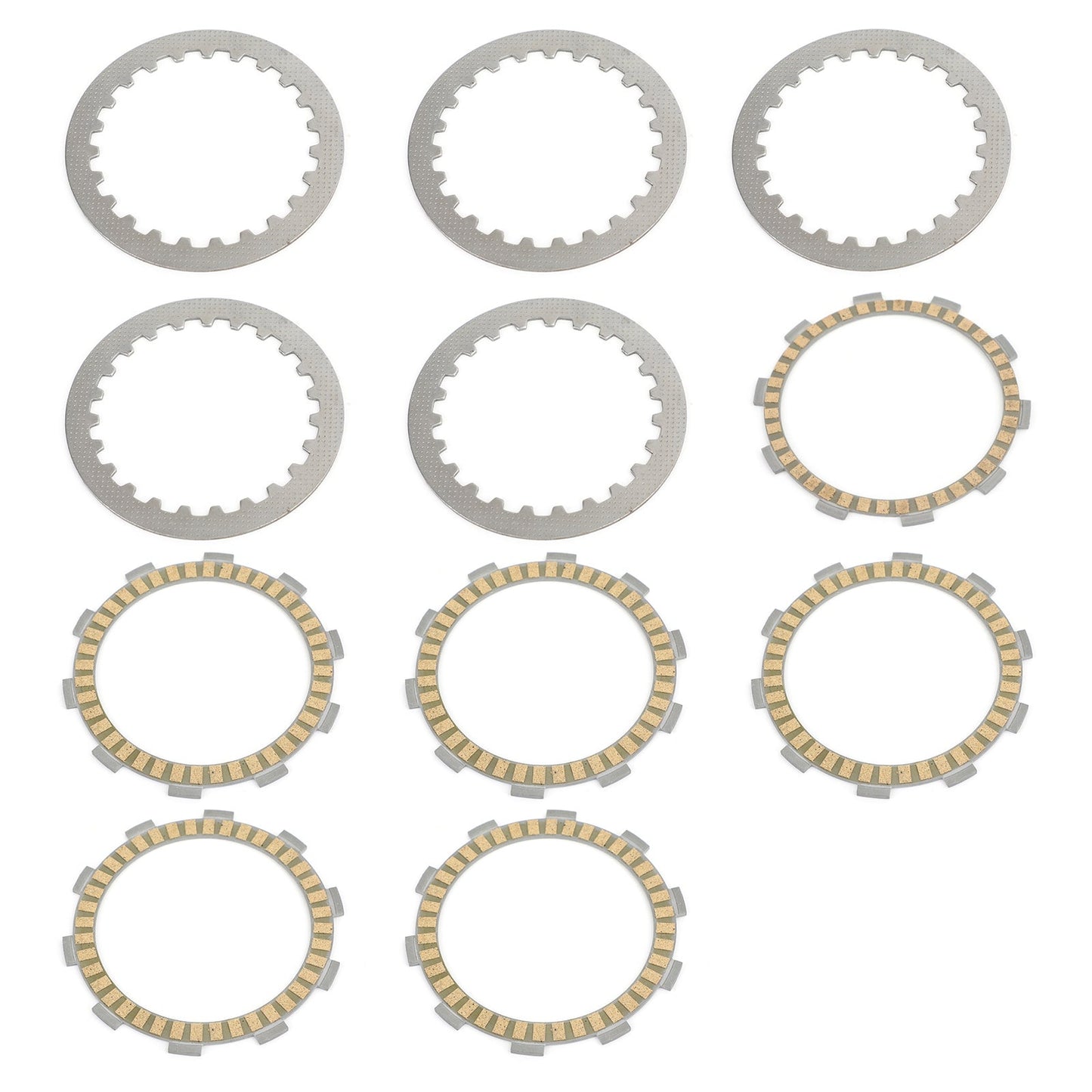 Clutch Plate Kit - Friction & Steel Plates For Yamaha FZR250 Genesis 87-88 FZR250R 89-94 FZX250 Zeal (3YX1/2/4) 91-92