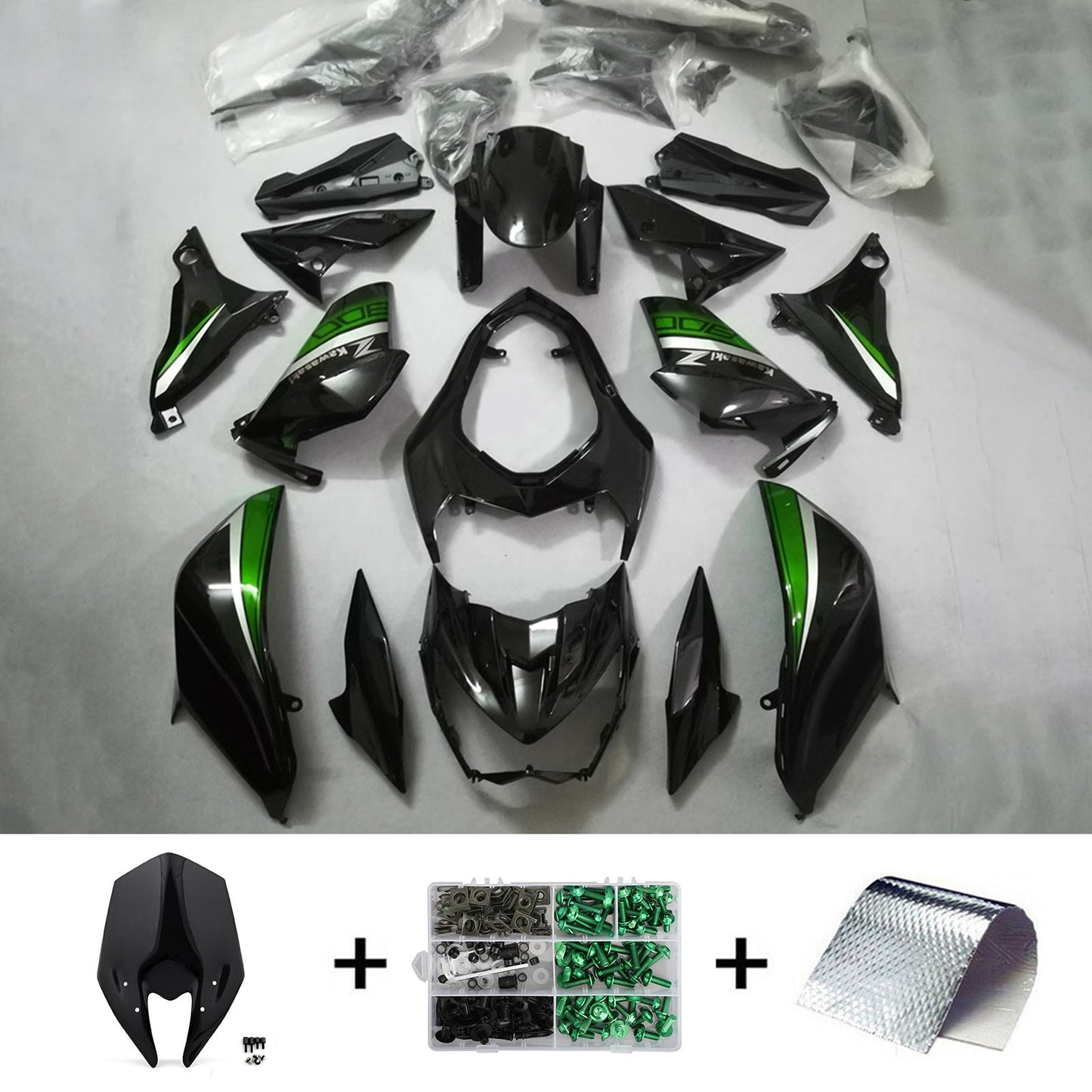 2013-2018 Kawasaki Z800 Injection Fairing Kit Bodywork Plastic ABS#111