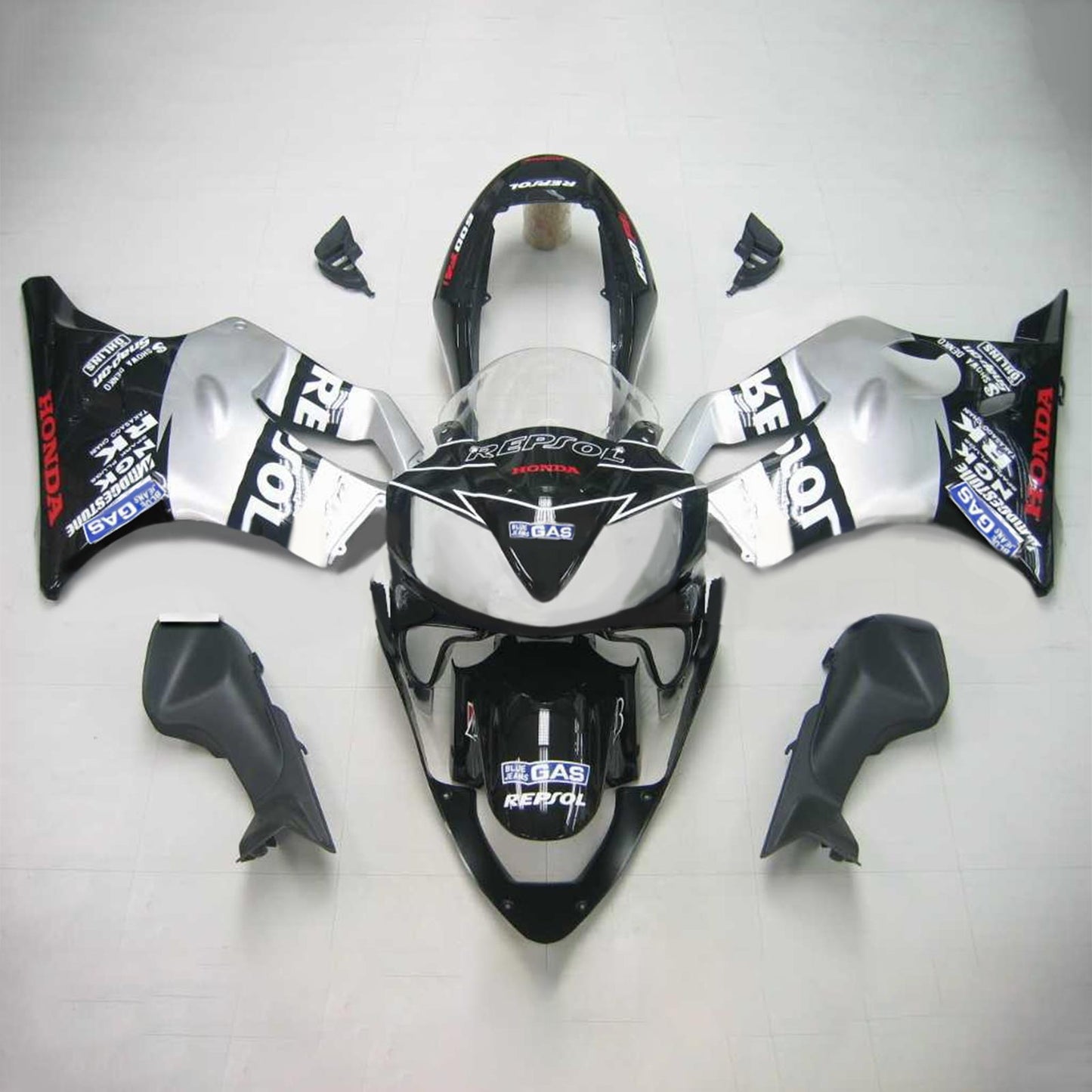 2004-2007 Honda CBR600 F4i Amotopart Injection Fairing Kit Bodywork Plastic ABS #113