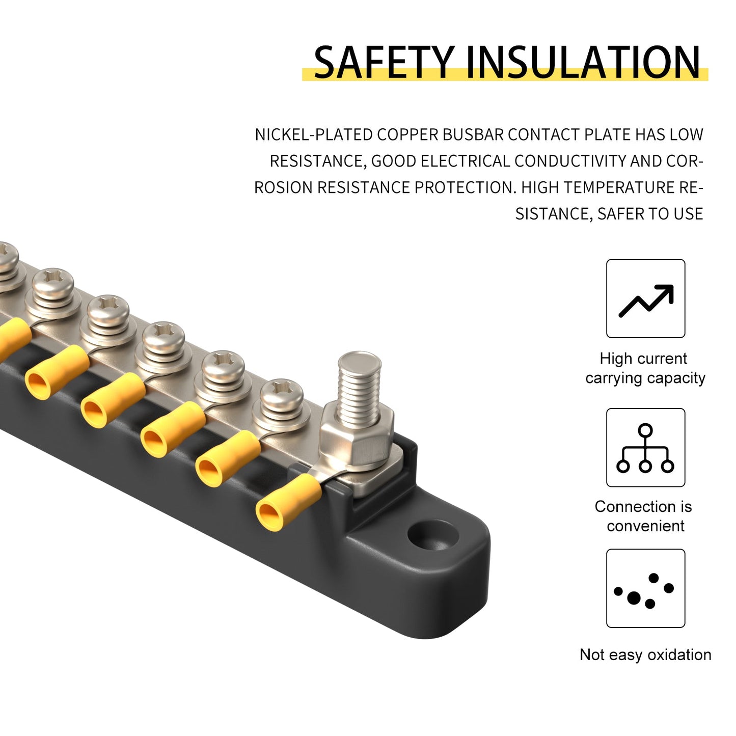 2/4/6/12 Way Dual-row Car Bus Bar Block Distribution Terminal For Auto Marine