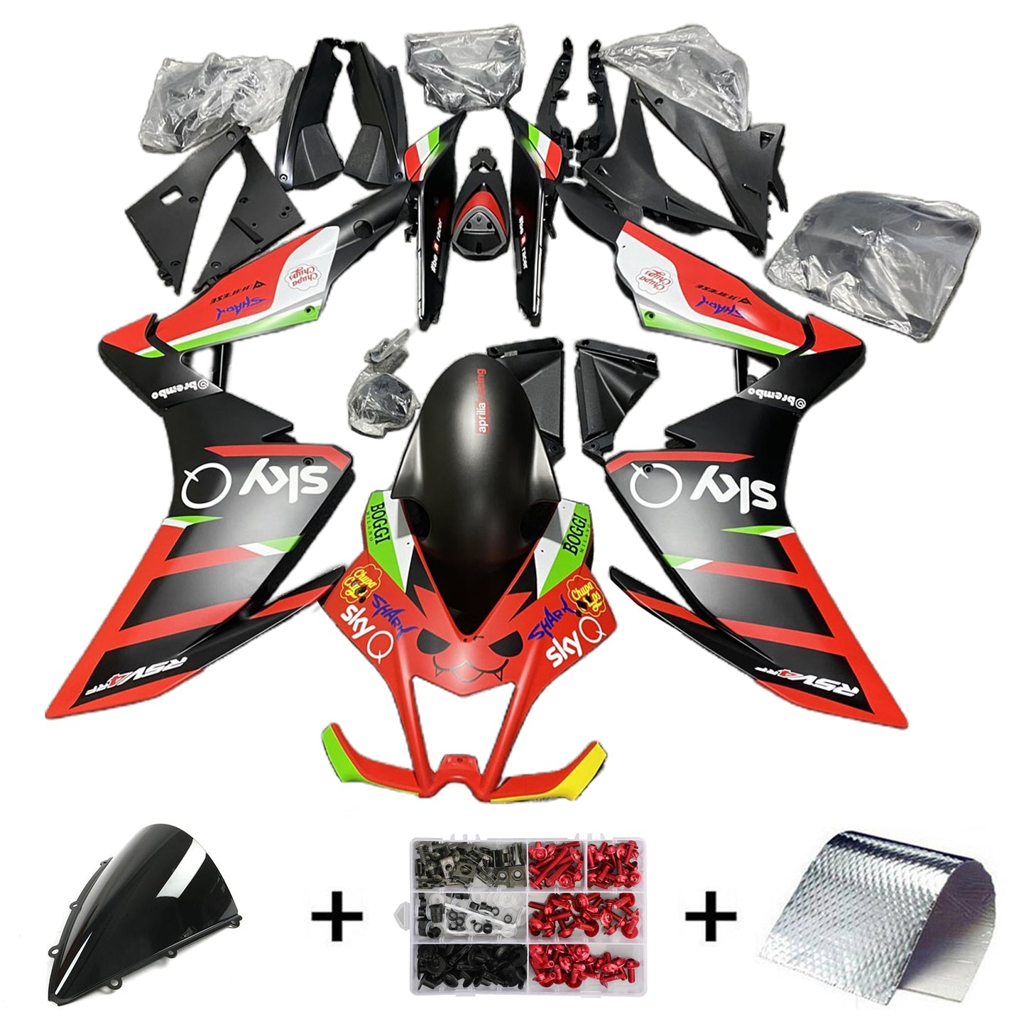 2009-2015 Aprilia RSV4 1000 Fairing Kit Bodywork Plastic ABS