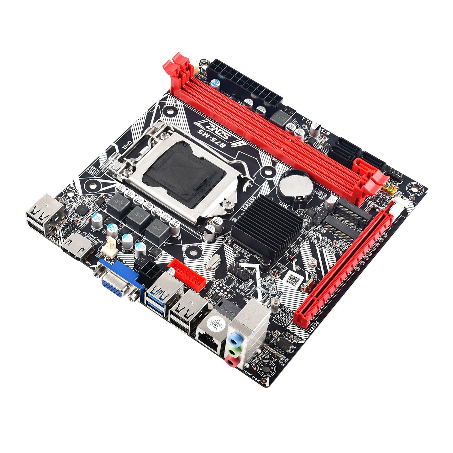 B75-MS Motherboard LGA 1155 Support 2*DDR3 USB3.0 SATA3 NVME WIFI Bluetooth