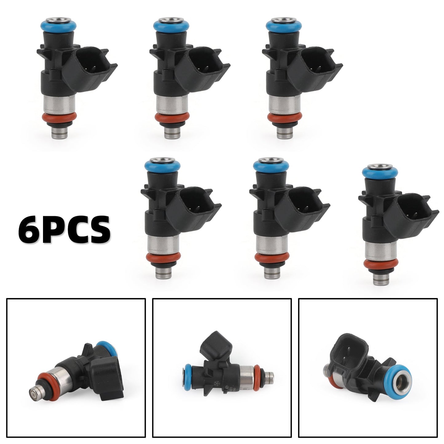 6pcs Fuel Injectors Fit Chrysler 12-17 Wranger 14-17 Ram 3.6L 0280158233