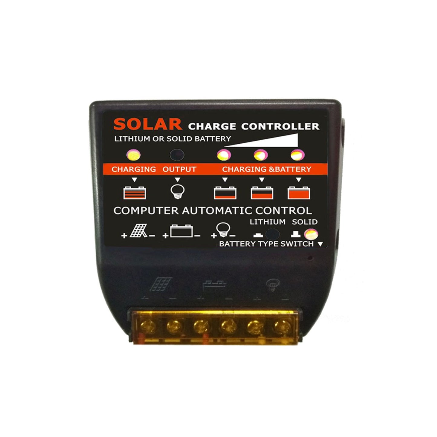 Solar Charge Controller PWM 10A 12V Solar Panel Battery Control Adapter Blue