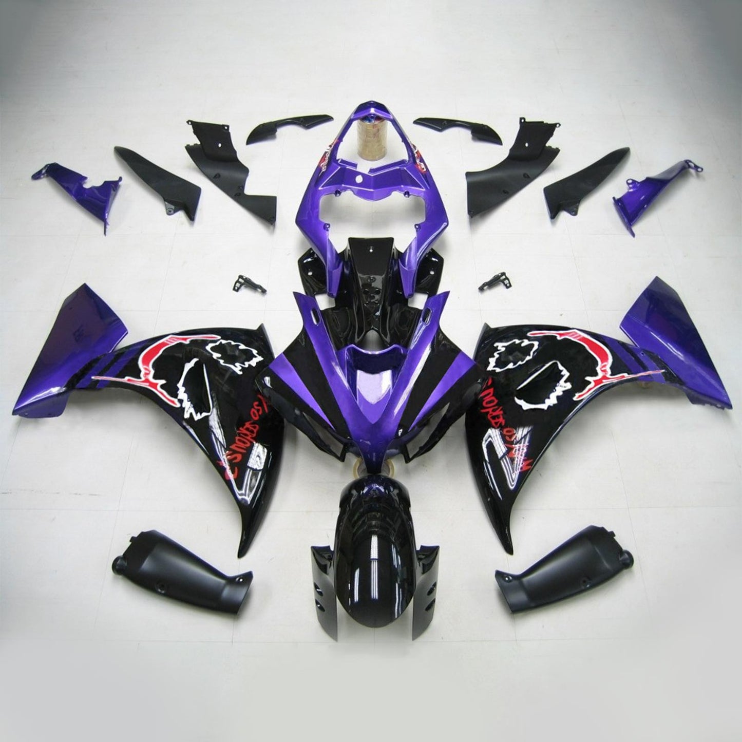 2012-2014 Yamaha YZF 1000 R1 Amotopart Injection Fairing Kit Bodywork Plastic ABS #137