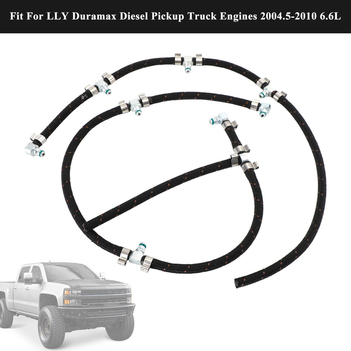 Duramax 2004-2010 6.6L Diesel Truck Engines Fuel Injector Return Line Kit