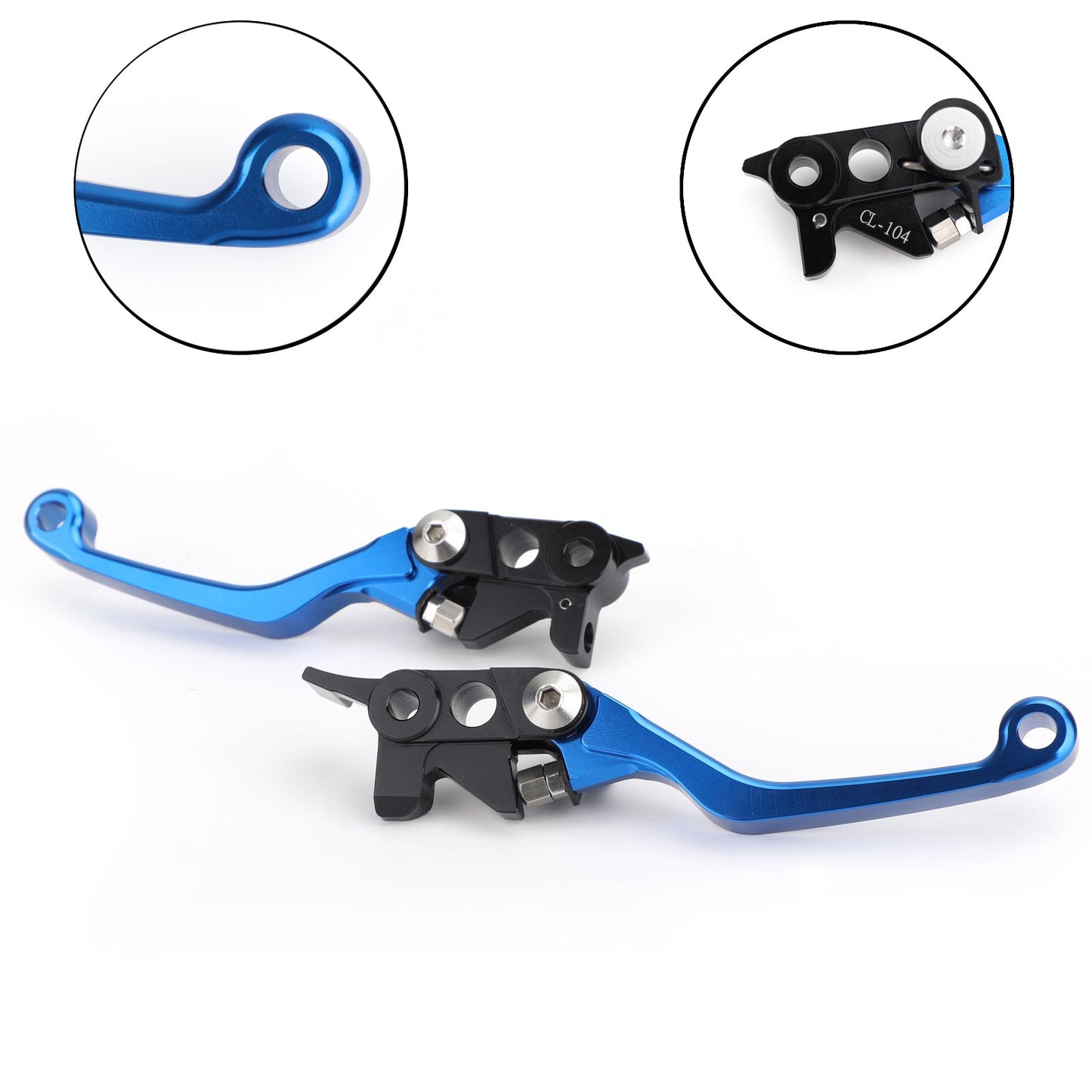 Pair Motorcycle Aluminum CNC Pivot Brake Clutch Levers Dirt Bike Fits Husqvarna