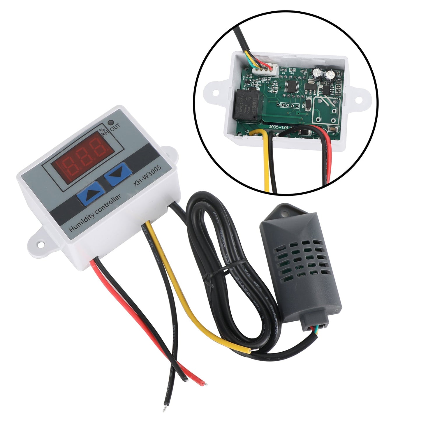 XH-W3005 Dc 12V 120W Led Digital Humidity Controller Hygrometer Switch Sensor