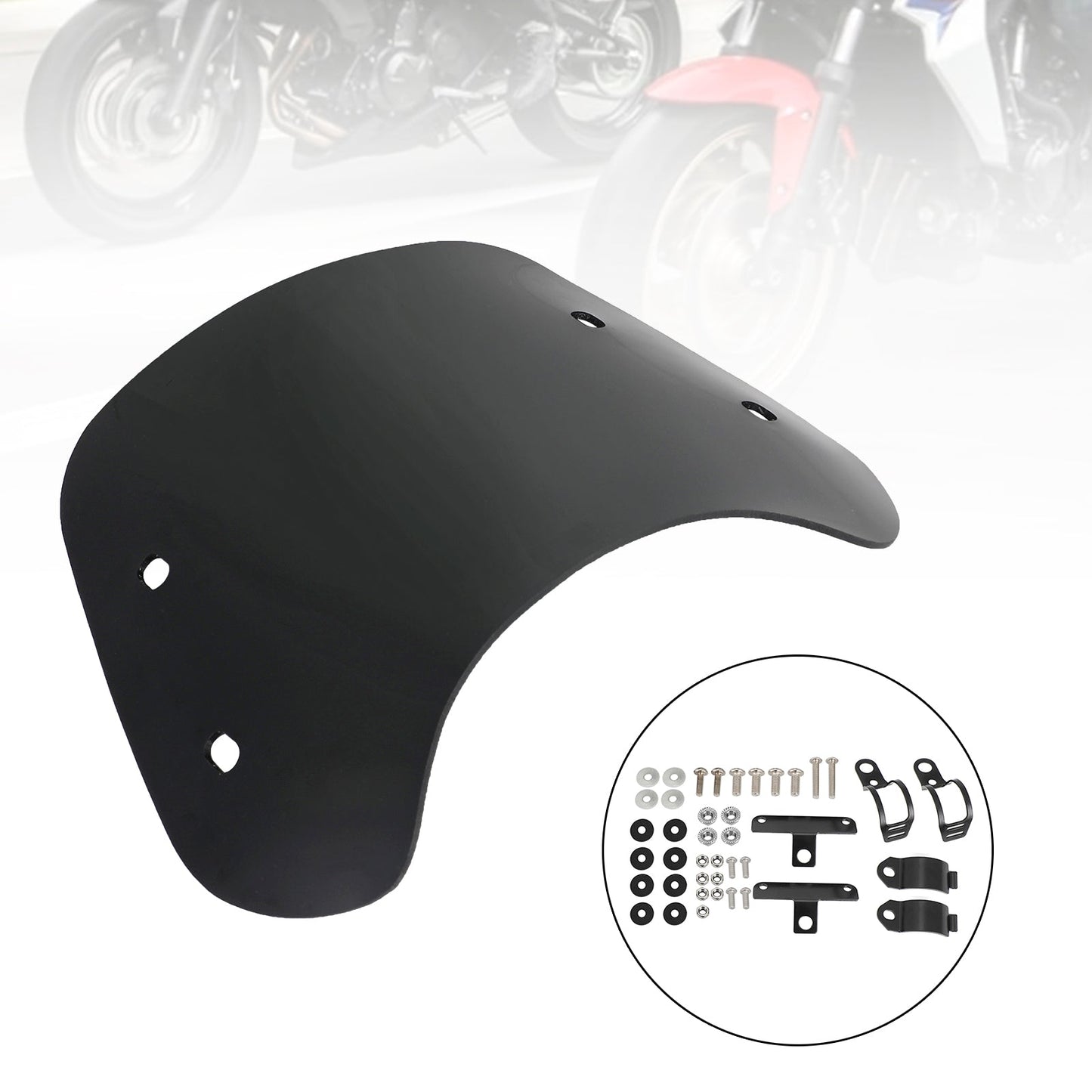motorcycle with 28-41mm front fork Universal Windshield WindScreen