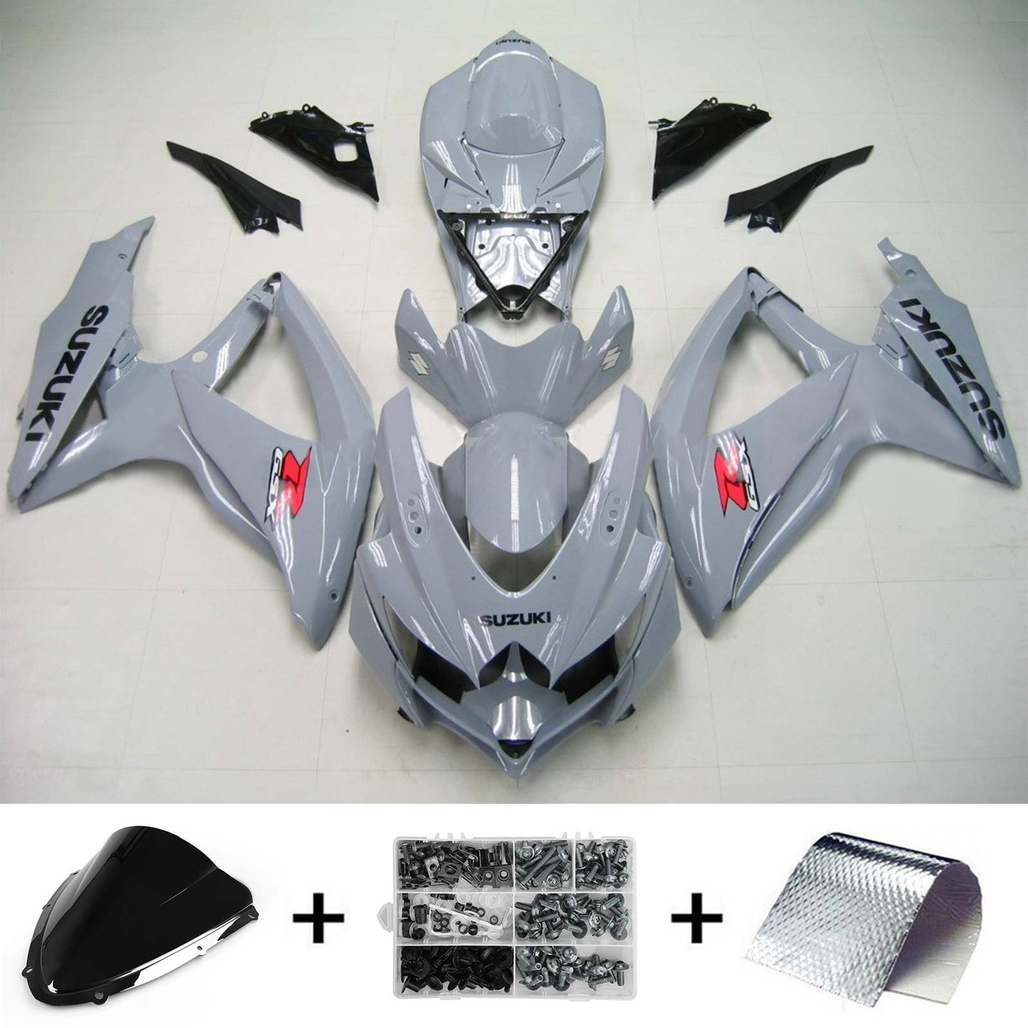 2008-2010 Suzuki GSXR 600/750 K8 Amotopart Injection Fairing Kit Bodywork Plastic ABS #148