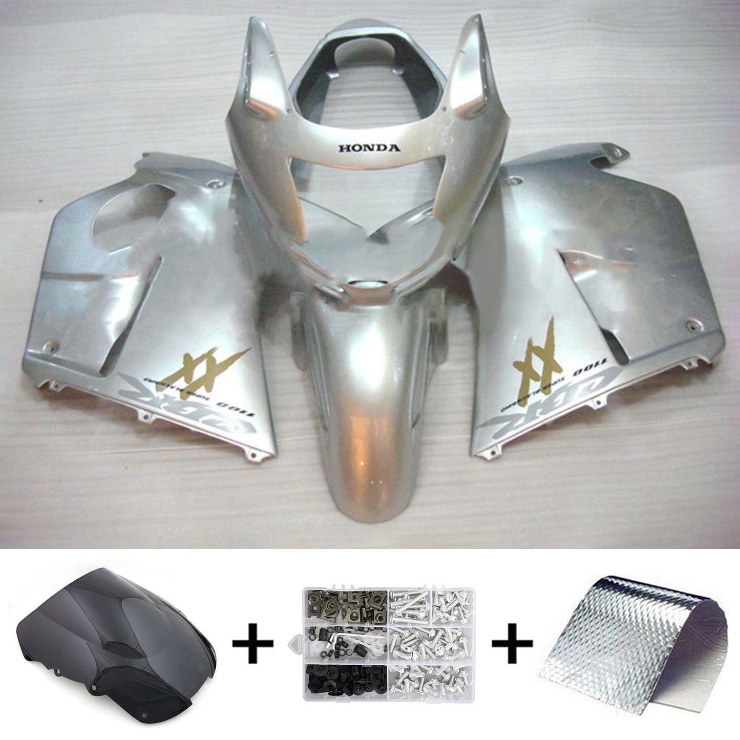 1996-2007 Honda CBR1100XX SuperBlackBird Injection Fairing Kit Bodywork ABS#130