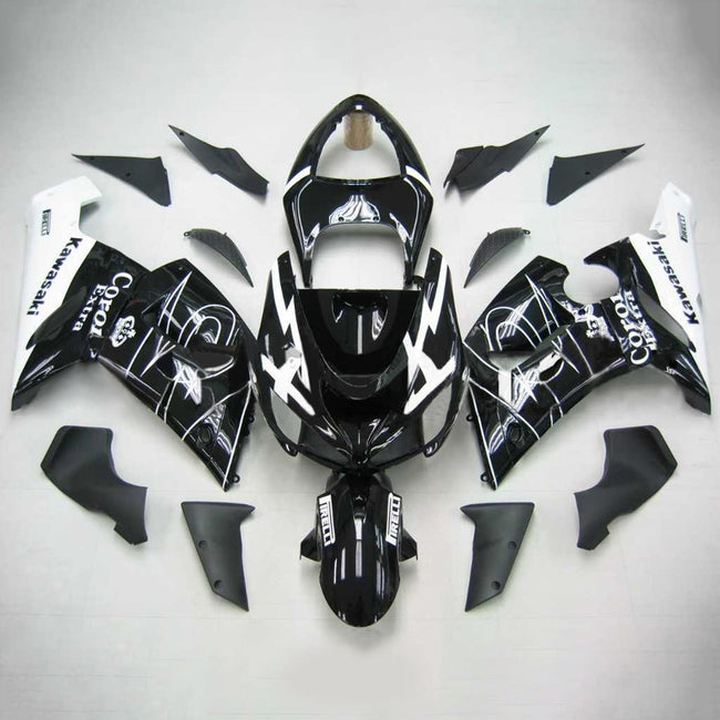 2005-2006 Kawasaki ZX6R 636 Amotopart Injection Fairing Kit Bodywork Plastic ABS #106