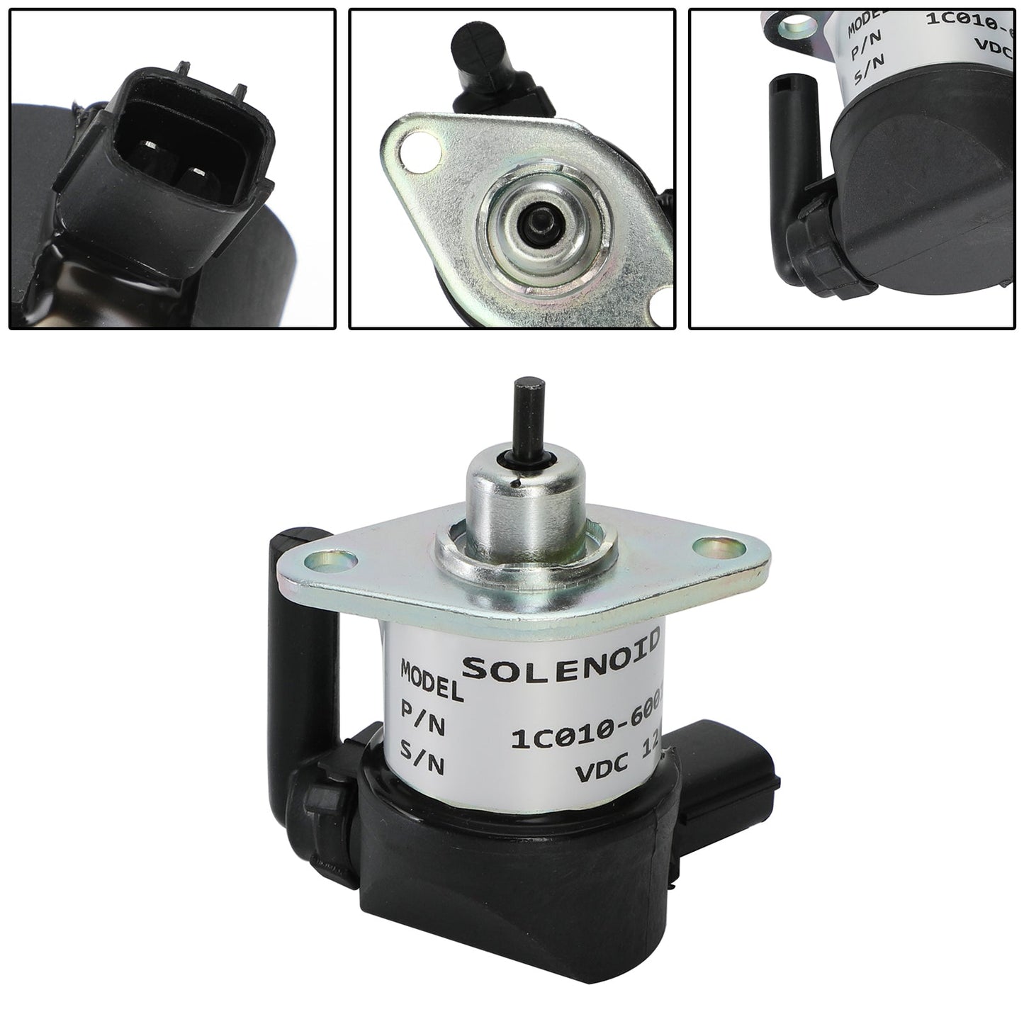 1C010-60015 Kubota Fuel Shutoff Solenoid 1C010-60014 1C010-60016 1C010-60017 12V