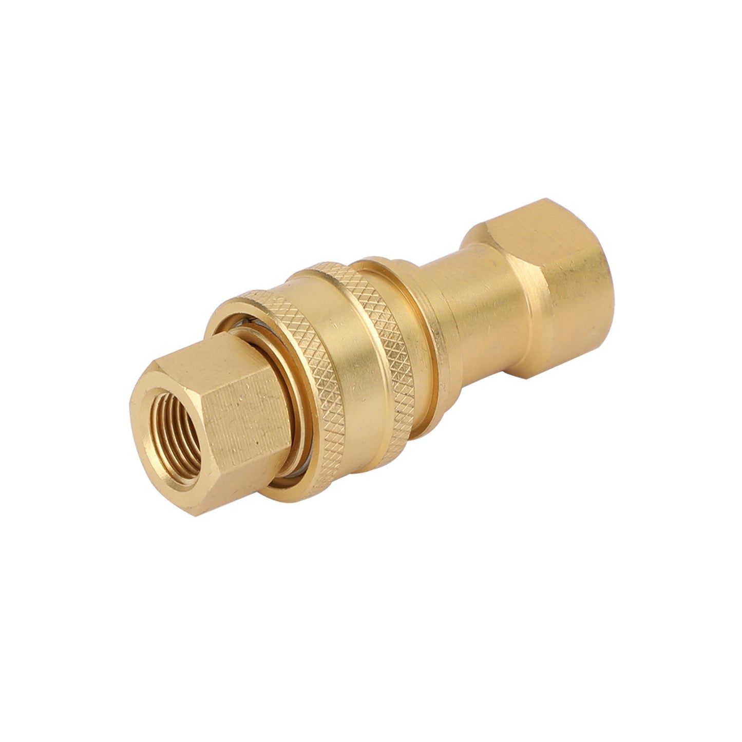 1 Sets 1/4" NPT ISO 7241-B Quick Disconnect Hydraulic Couplings/Couplers Brass