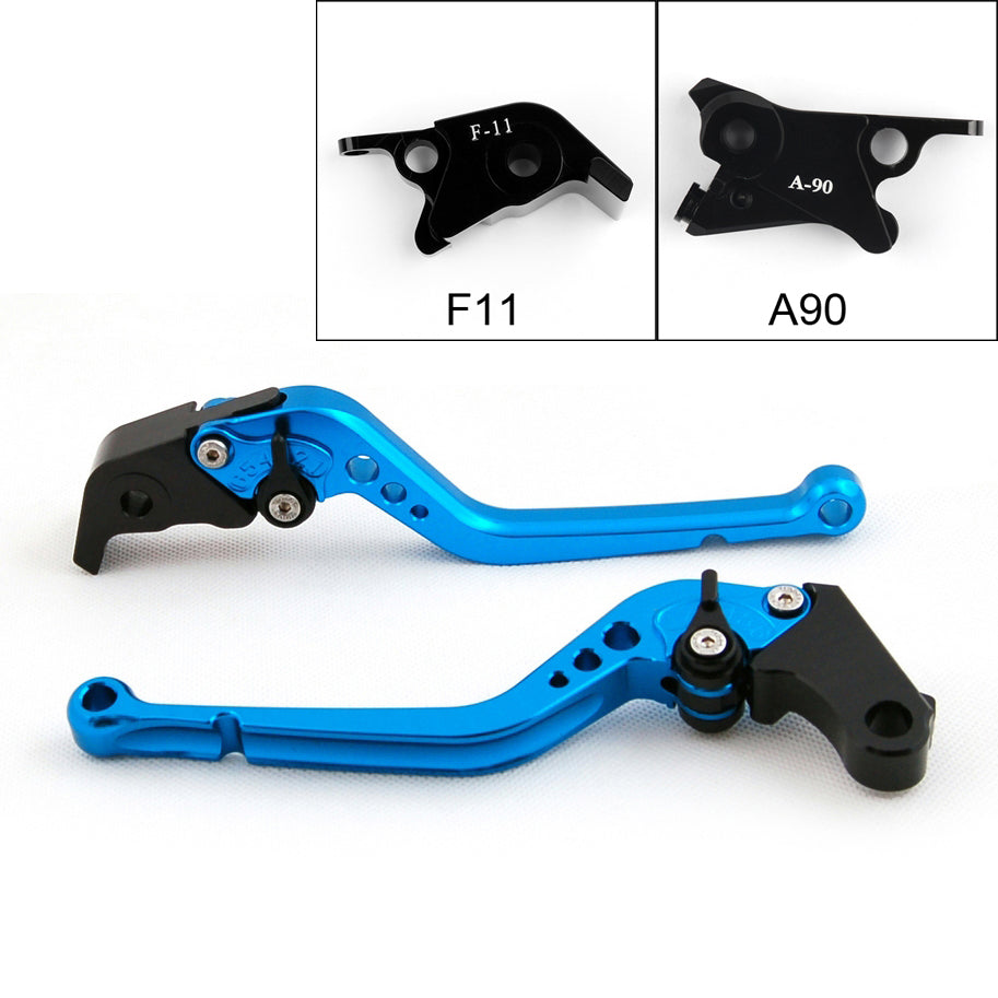 Long Brake Clutch Levers For KTM 690 Duke R 2014-2016 (F11/A90) Black