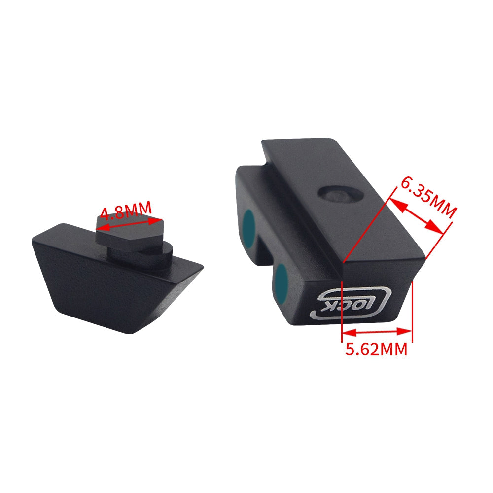 G34 G35 G37 G38 G22 G23 G26 G27 G33 Fiber Optic NIGHT SIGHTS FOR GLOCK G17 G19