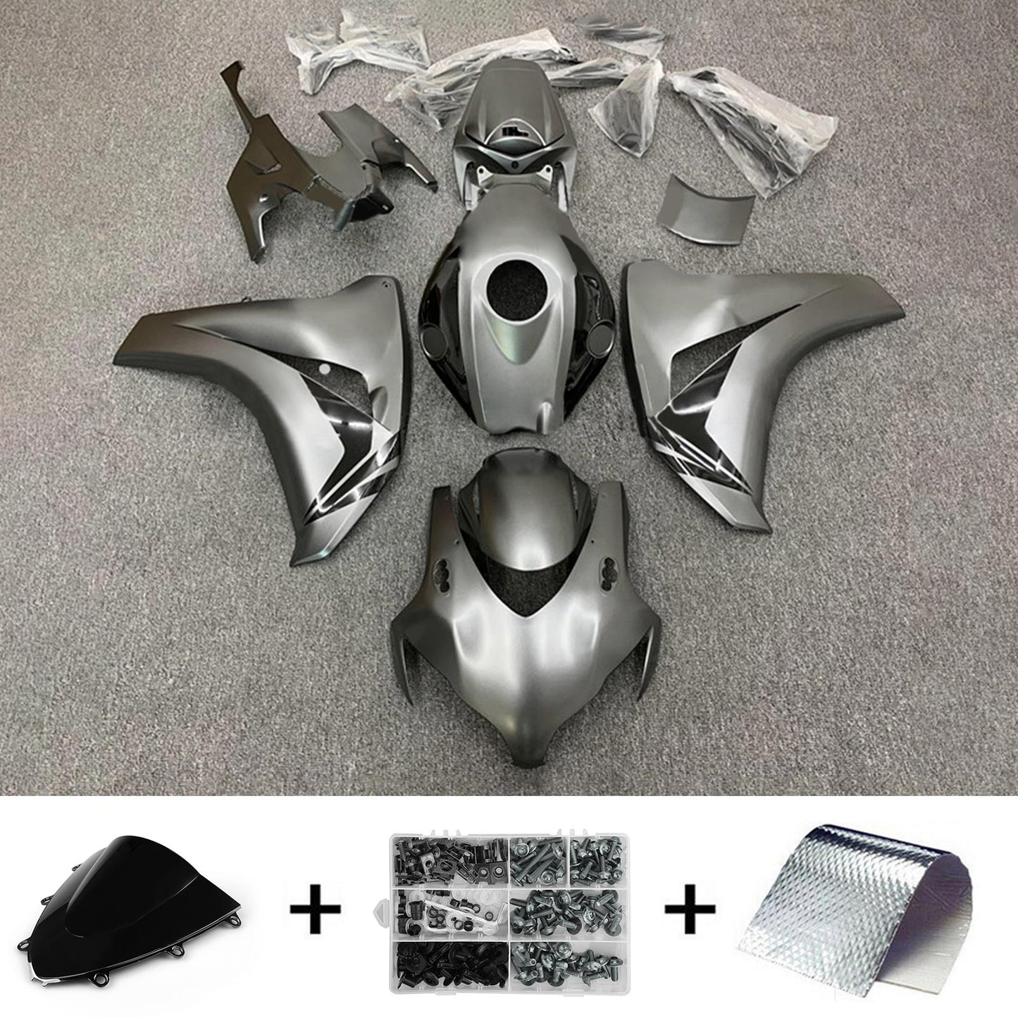 2008-2011 Honda CBR1000RR Injection Fairing Kit Bodywork Plastic ABS#196