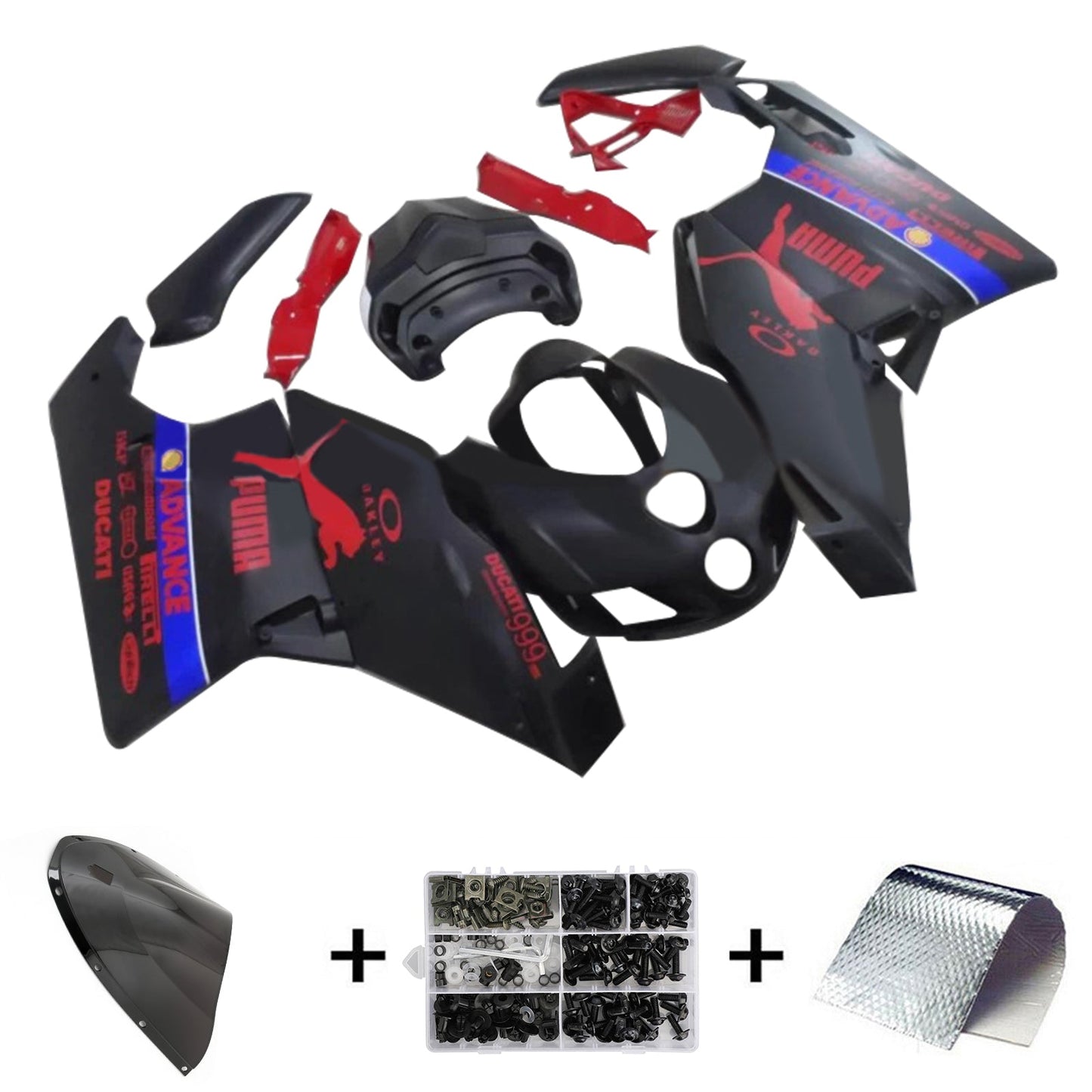 2005-2006 Ducati 999 749 Fairing Kit Bodywork ABS