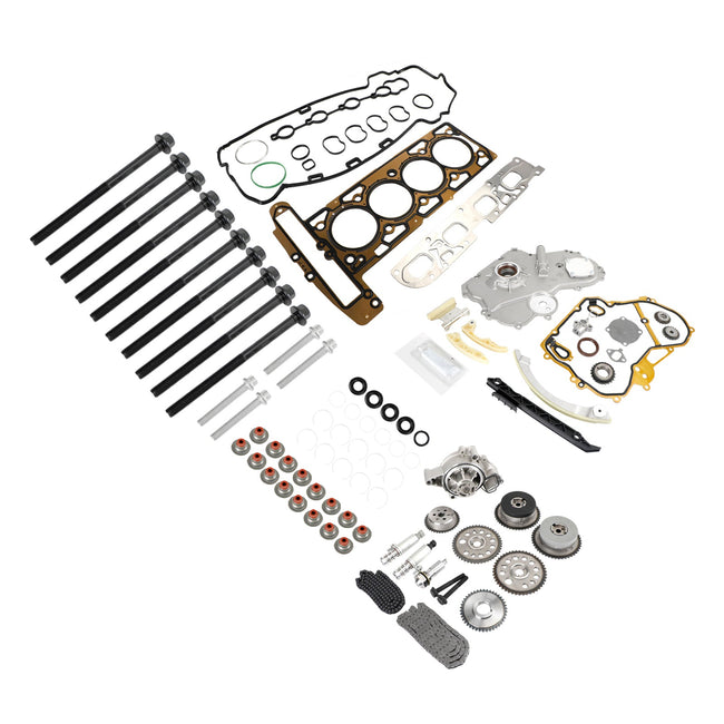 2007-2010 Saturn SKY 2.0L 2.4LTiming Chain Kit Oil Pump Selenoid Actuator Gear Cover Kit HS26517PT 90537632