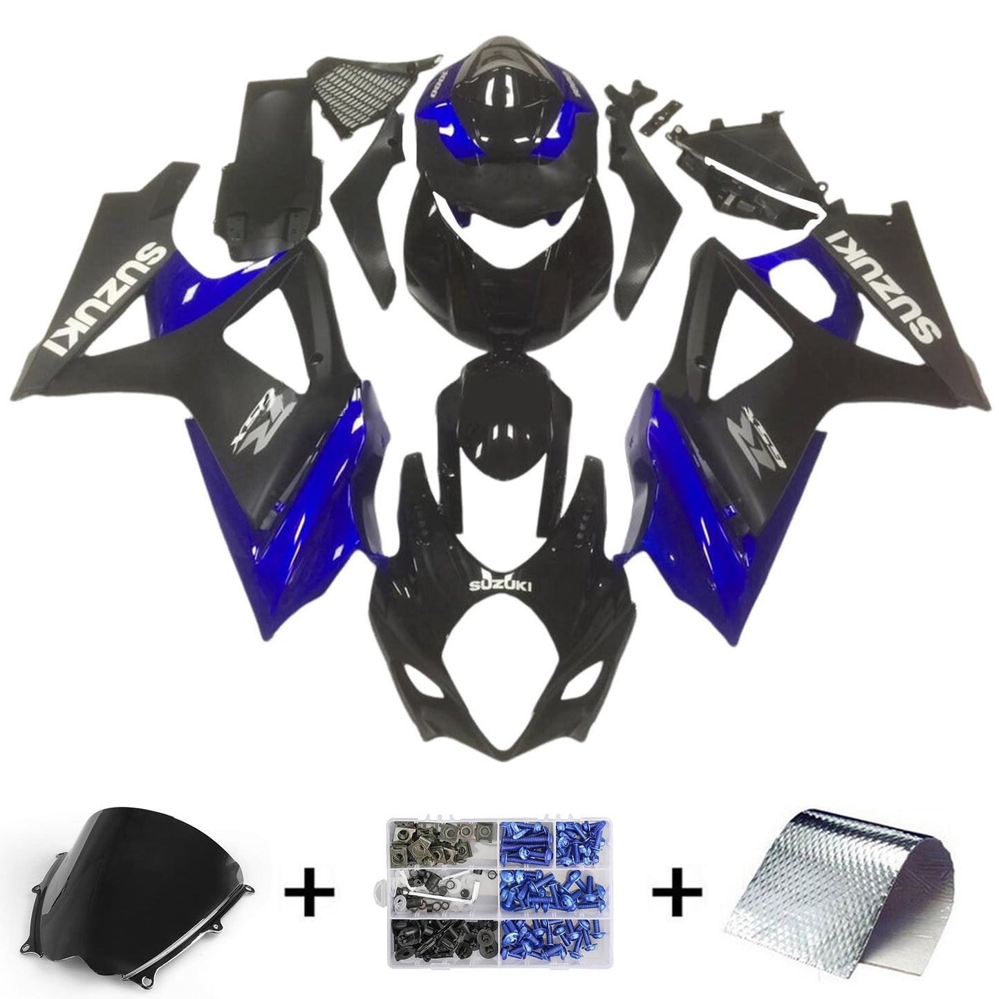 2007-2008 Suzuki GSXR1000 K7 Fairing Kit Bodywork Plastic ABS