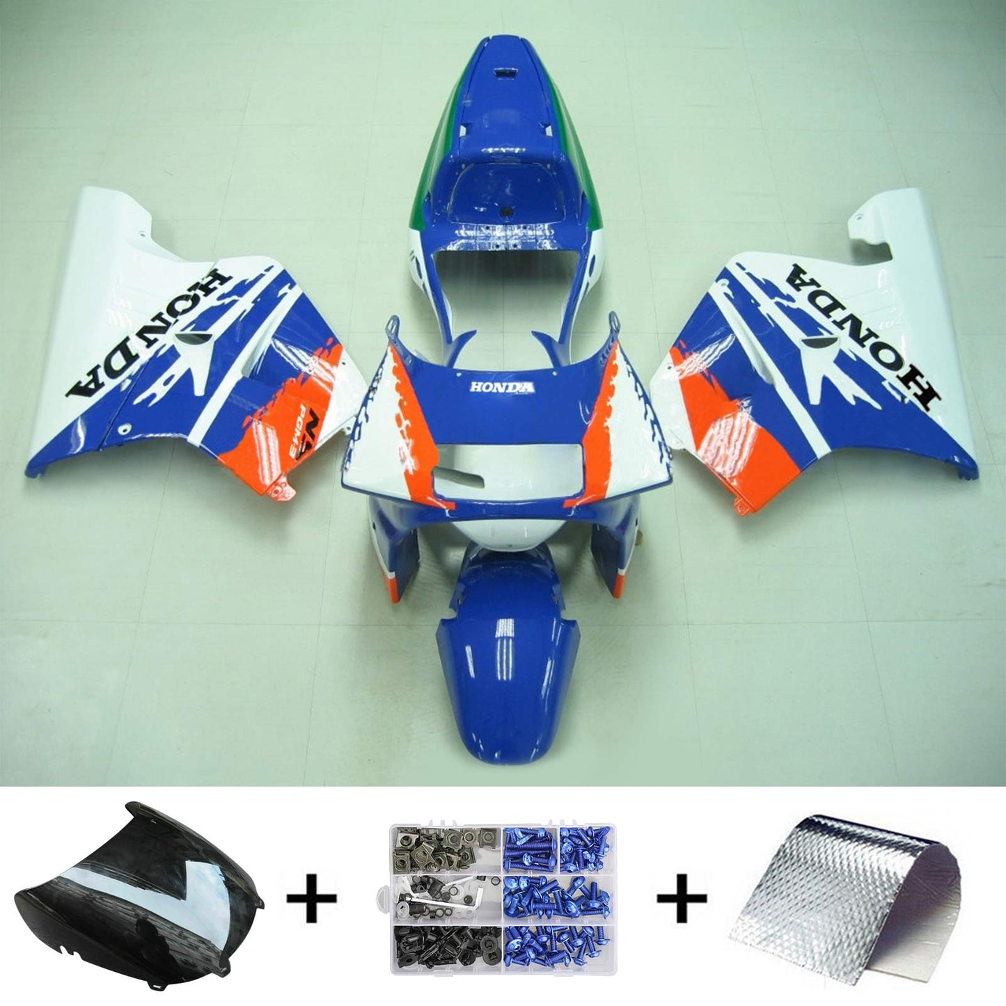 1990-1993 Honda NSR250 PGM-3 Amotopart Injection Fairing Kit Bodywork Plastic ABS #108