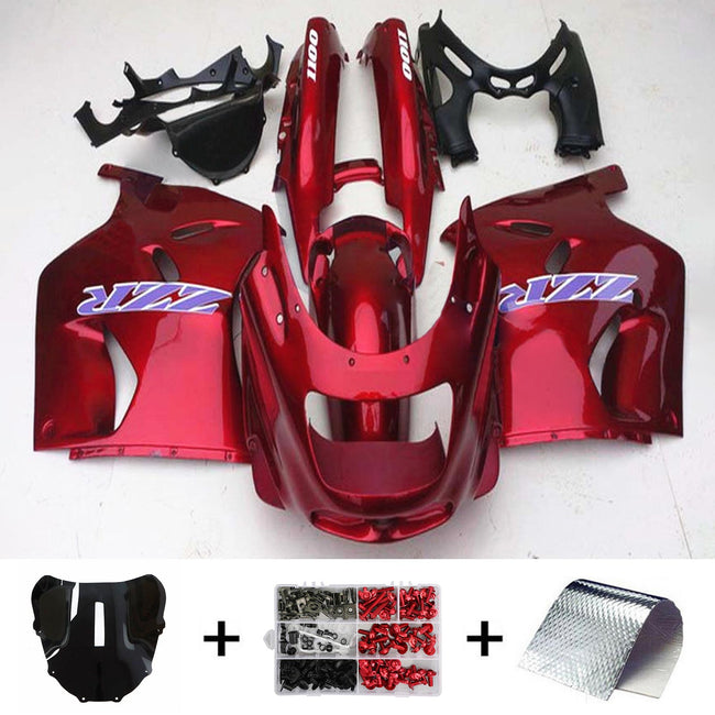 1993-2003 Kawasaki ZZR1100 Injection Fairing Kit Bodywork Plastic#115