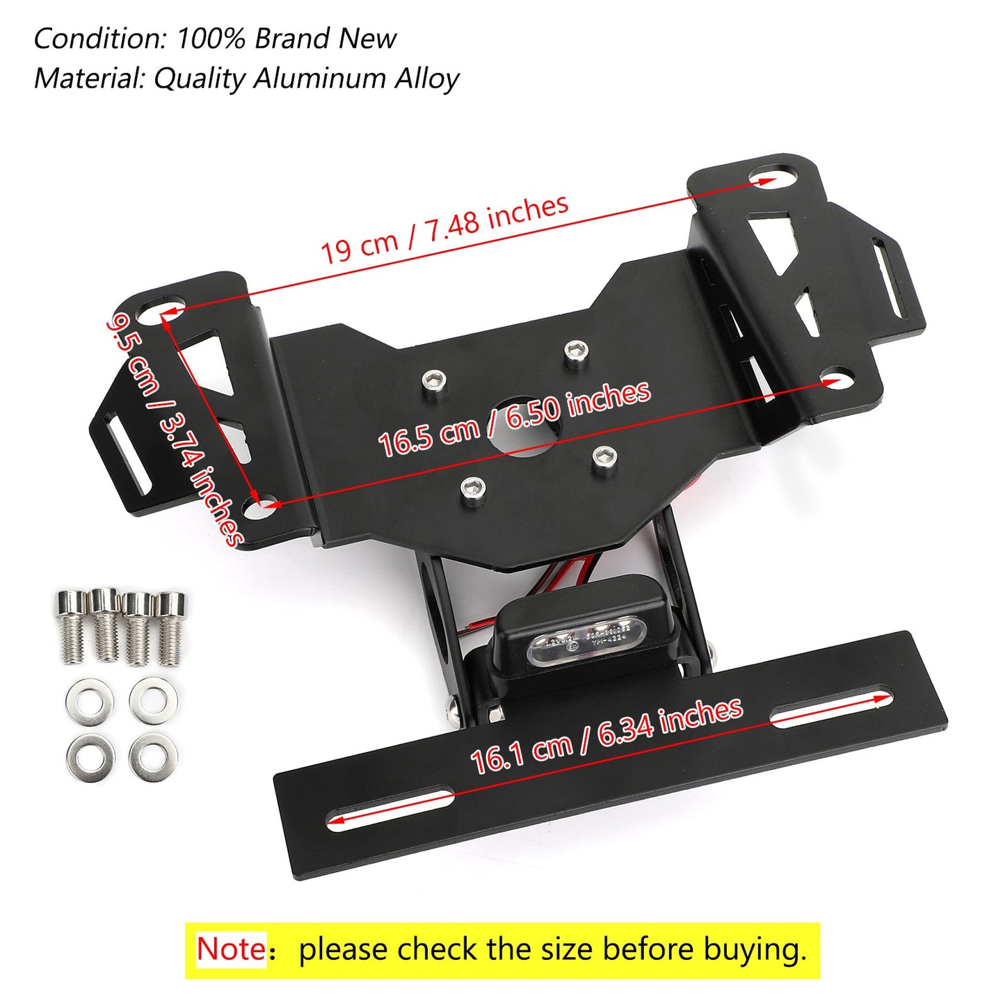 License Plate Holder For HONDA CB650R CBR650R 2019-2020