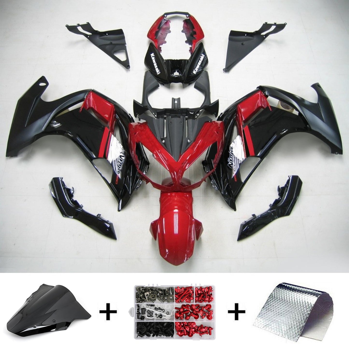 2012-2016 Kawasaki ER6F Ninja650 Amotopart Injection Fairing Kit Bodywork Plastic ABS #107