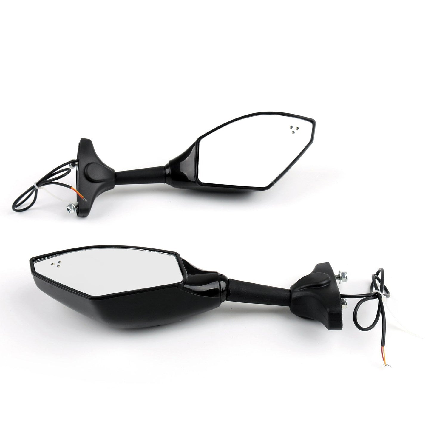 Pair LED Mirrors For SUZUKI GSXR 600 750 1000 Hayabusa GSF SV Katana TL1000R