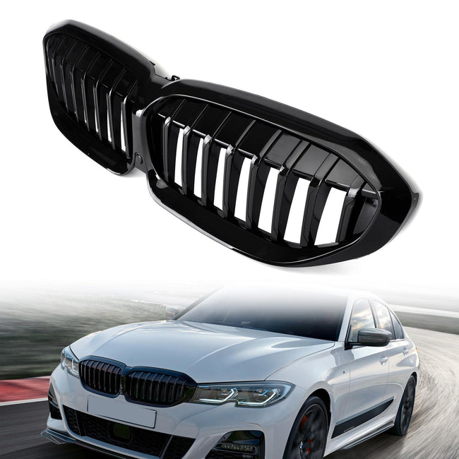Gloss Black Kidney Grille Grill 51138072085 Fit BMW G20 2019-2020 3 Series