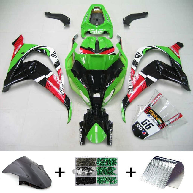 2011-2015 Kawasaki ZX10R Amotopart Injection Fairing Kit Bodywork Plastic ABS #107