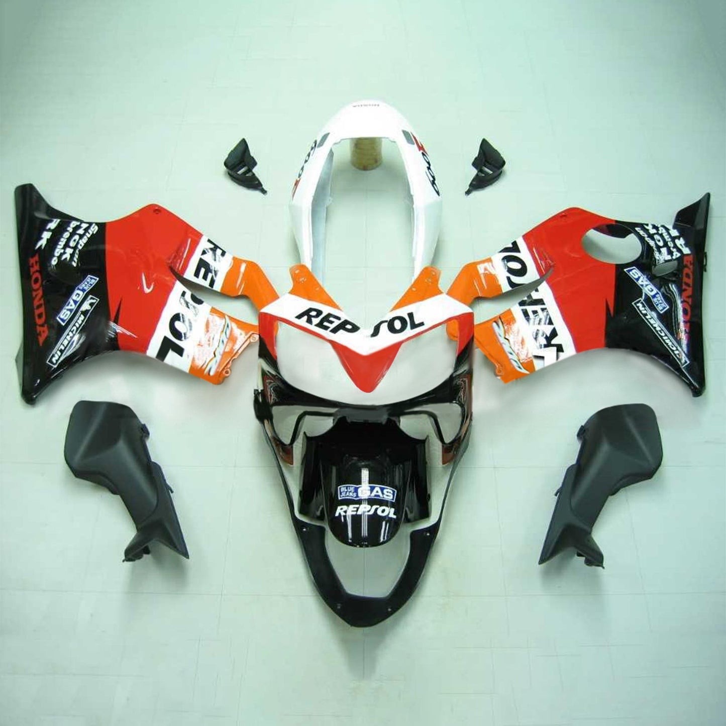 2004-2007 Honda CBR600 F4i Amotopart Injection Fairing Kit Bodywork Plastic ABS #125