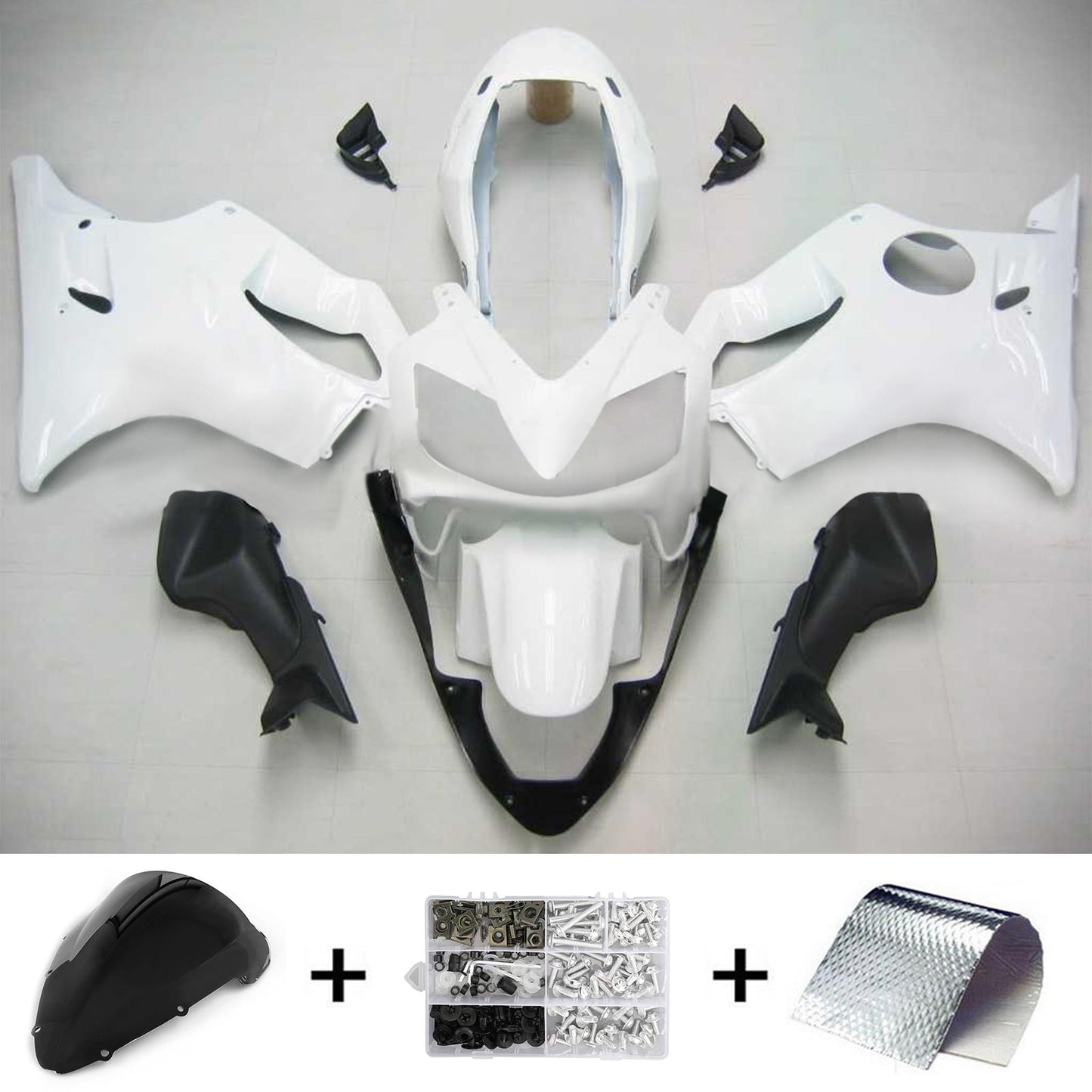 2004-2007 Honda CBR600 F4i Amotopart Injection Fairing Kit Bodywork Plastic ABS #134