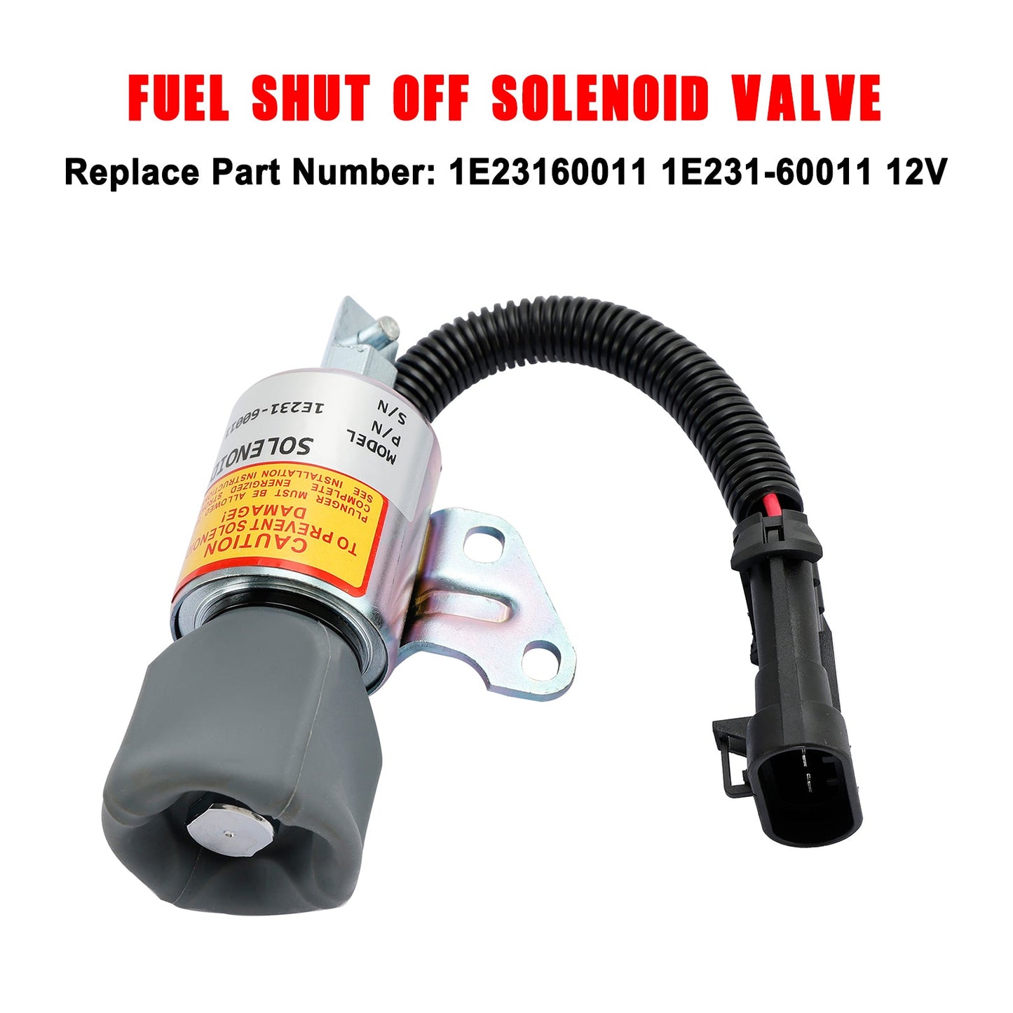 1E231-60011 Fuel Shut Down Solenoid For Kubota V2203 D722 D902 Engline M8200