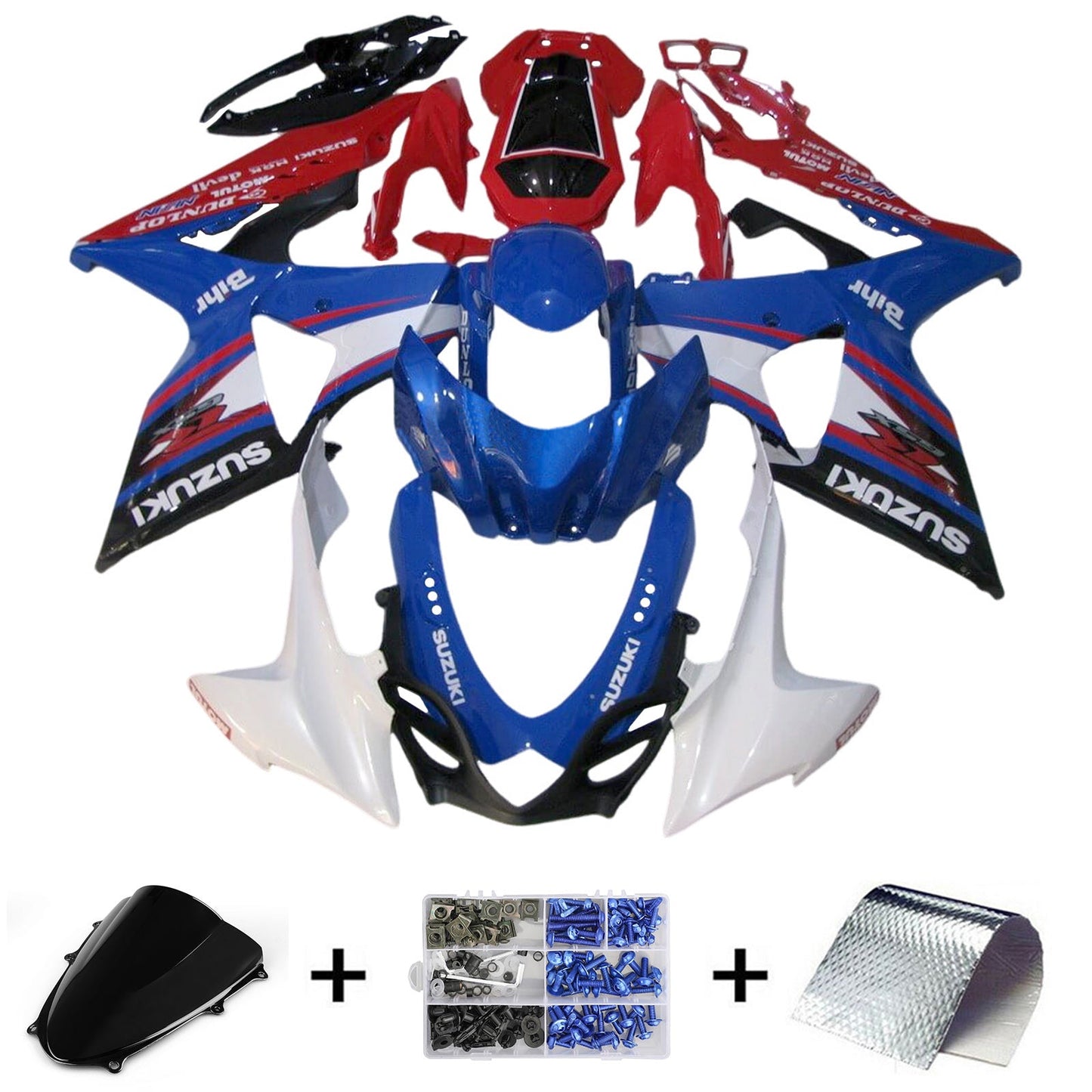 2009-2016 Suzuki GSXR1000 K9 Injection Fairing Kit Bodywork Plastic ABS