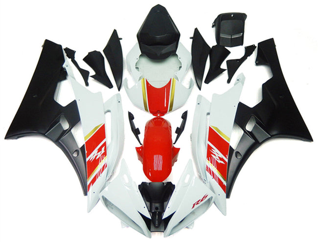 2006-2007 Yamaha YZF 600 R6 Injection Fairing Kit Bodywork Plastic ABS #149