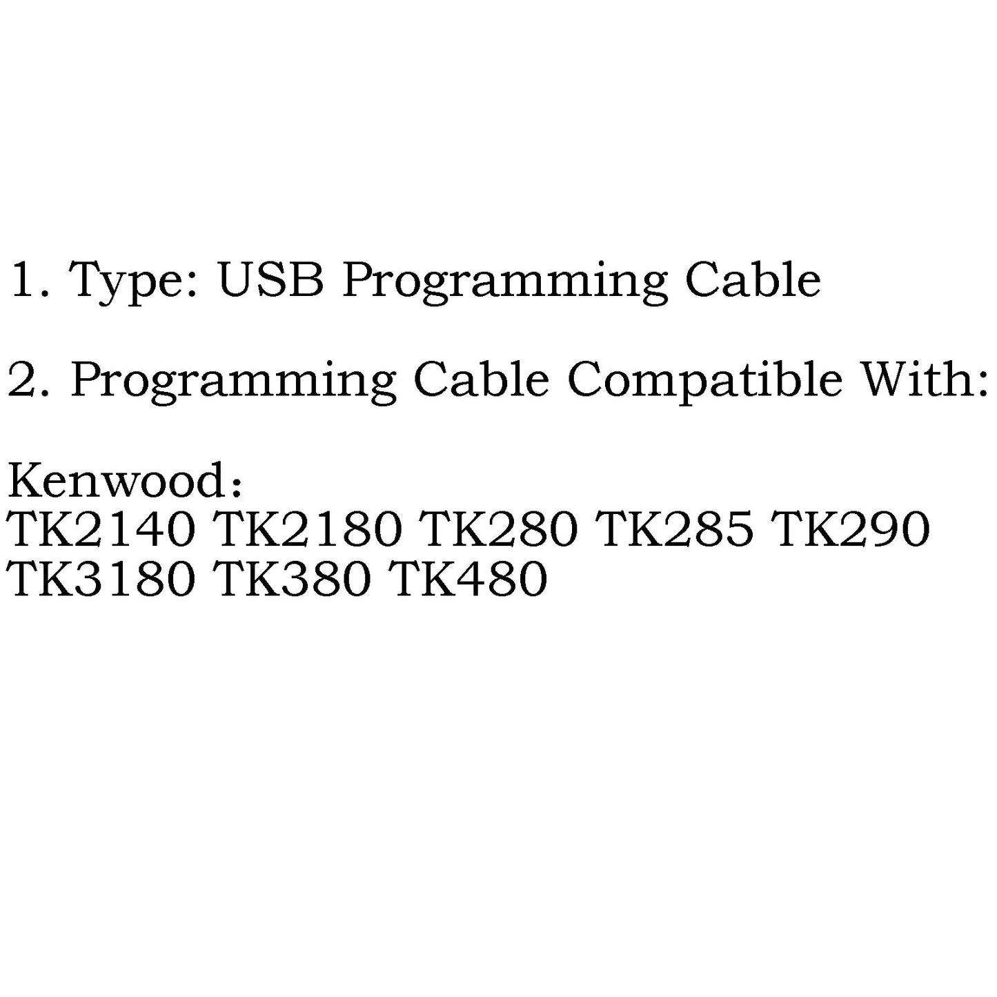 1Pcs USB Programming Cable For Kenwood TK2140 TK2180 TK280 TK285 TK290/3180 +CD