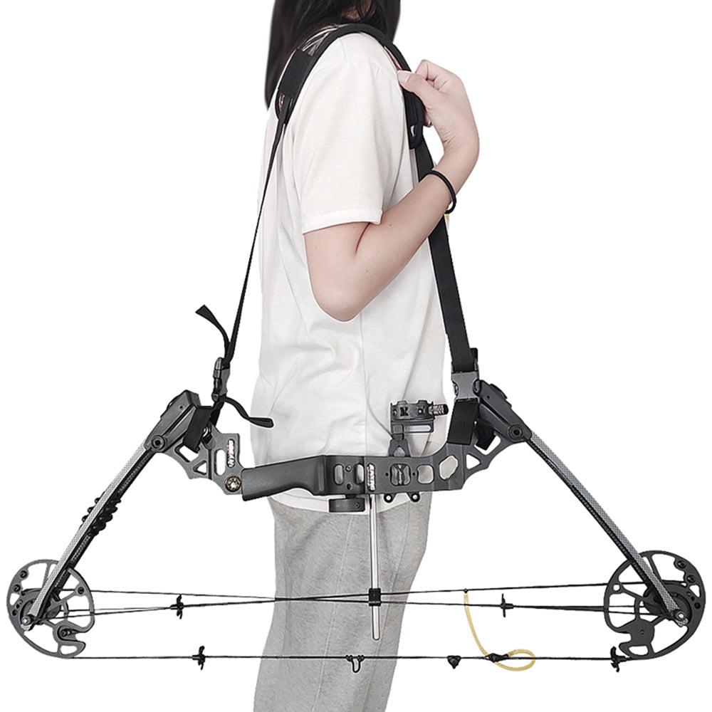 Archery Compound Bow Sling Carrier Shoulder Strap Holster Belt Holder Huntting
