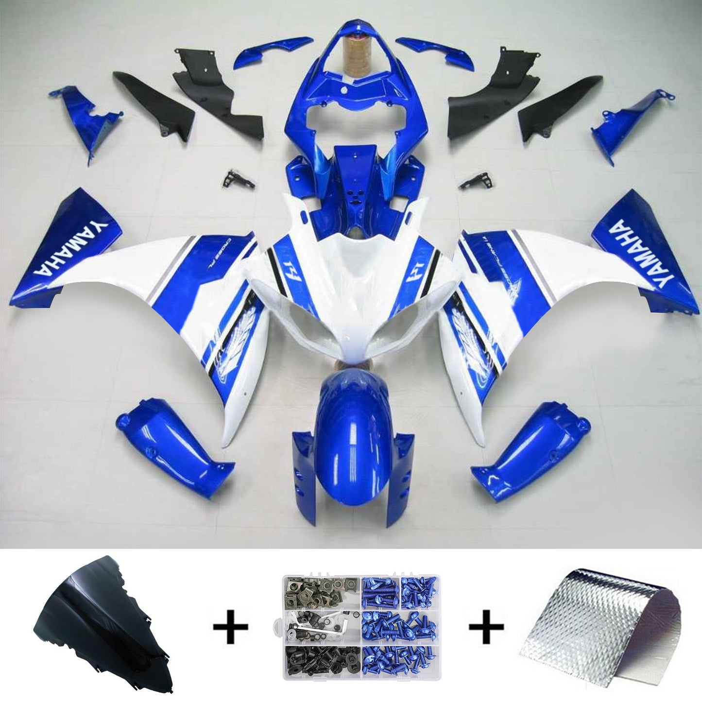 2012-2014 Yamaha YZF 1000 R1 Injection Fairing Kit Bodywork Plastic ABS #123