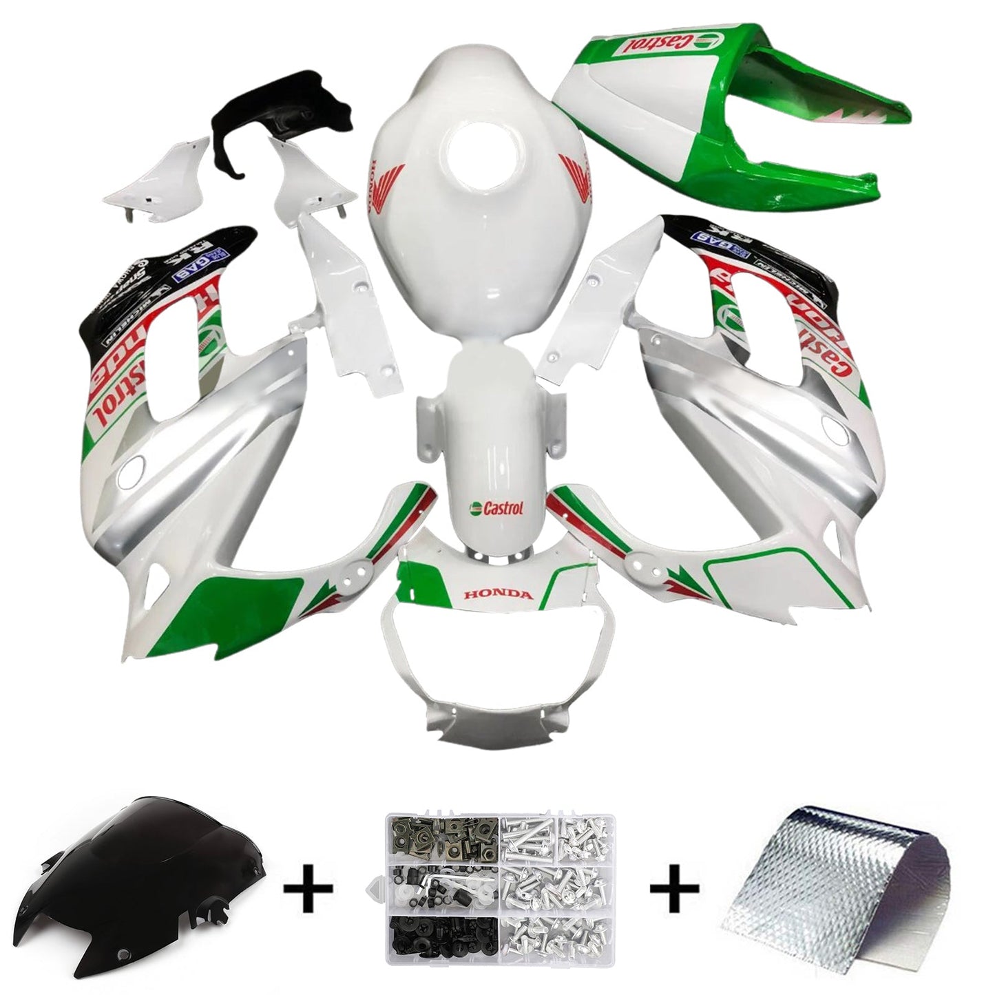 1997-2005 Honda VTR1000F Injection Fairing Kit Bodywork Plastic ABS