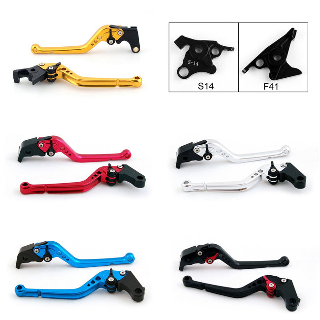 Long Brake Clutch Levers For Suzuki HAYABUSA/GSXR1300 2008-2014 Black