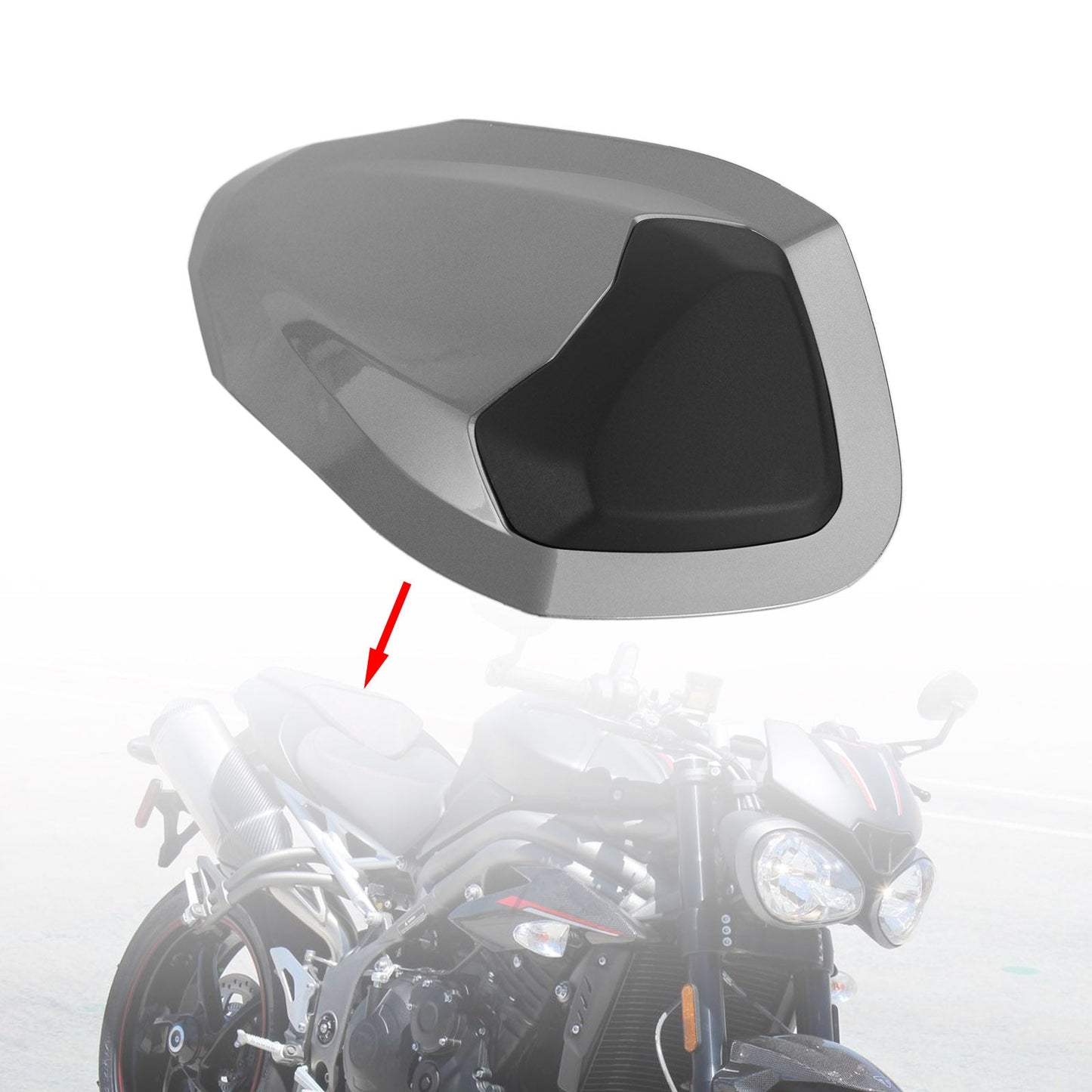 Rear Tail Seat Fairing Cowl Cover For Street Triple RS 765 2017-2019 Black